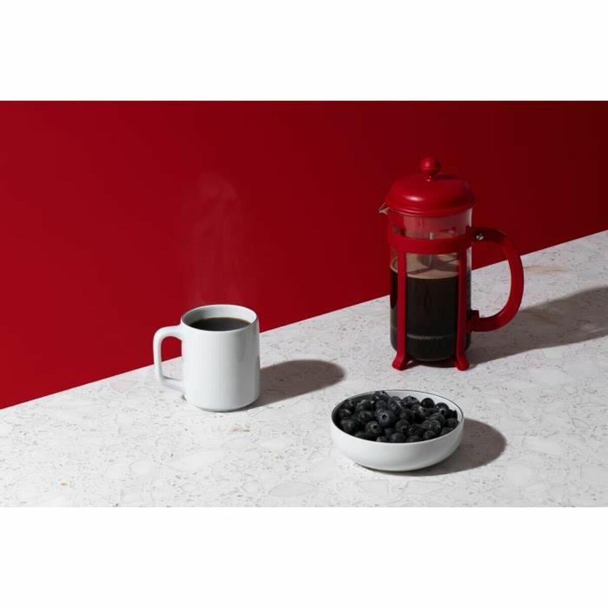Cafetière with Plunger Bodum Red-1