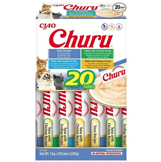 Aaponminimarket Snack for Cats Inaba Churu Variety box Tuna Fish