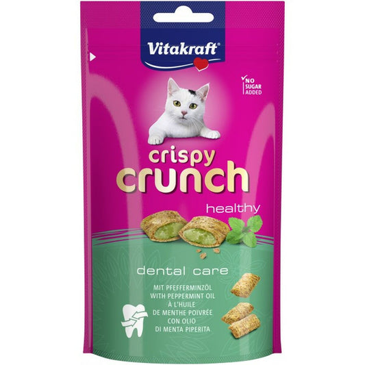 Snack for Cats Vitakraft CRISPY CRUNCH Mint Meat Birds 60 g-0