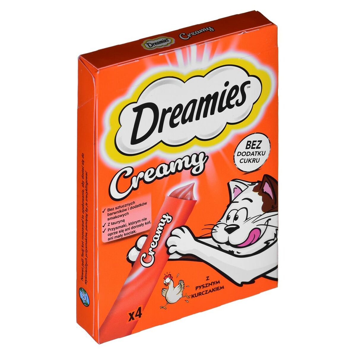 Snack for Cats Dreamies Creamy 4 x 10 g Chicken-3