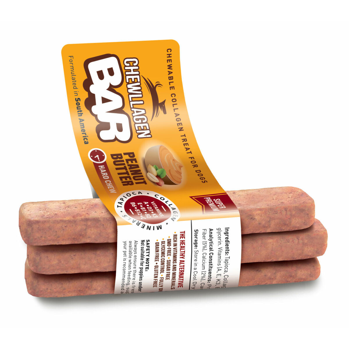 Small bars Chewllagen Peanut butter 72 Pieces-0