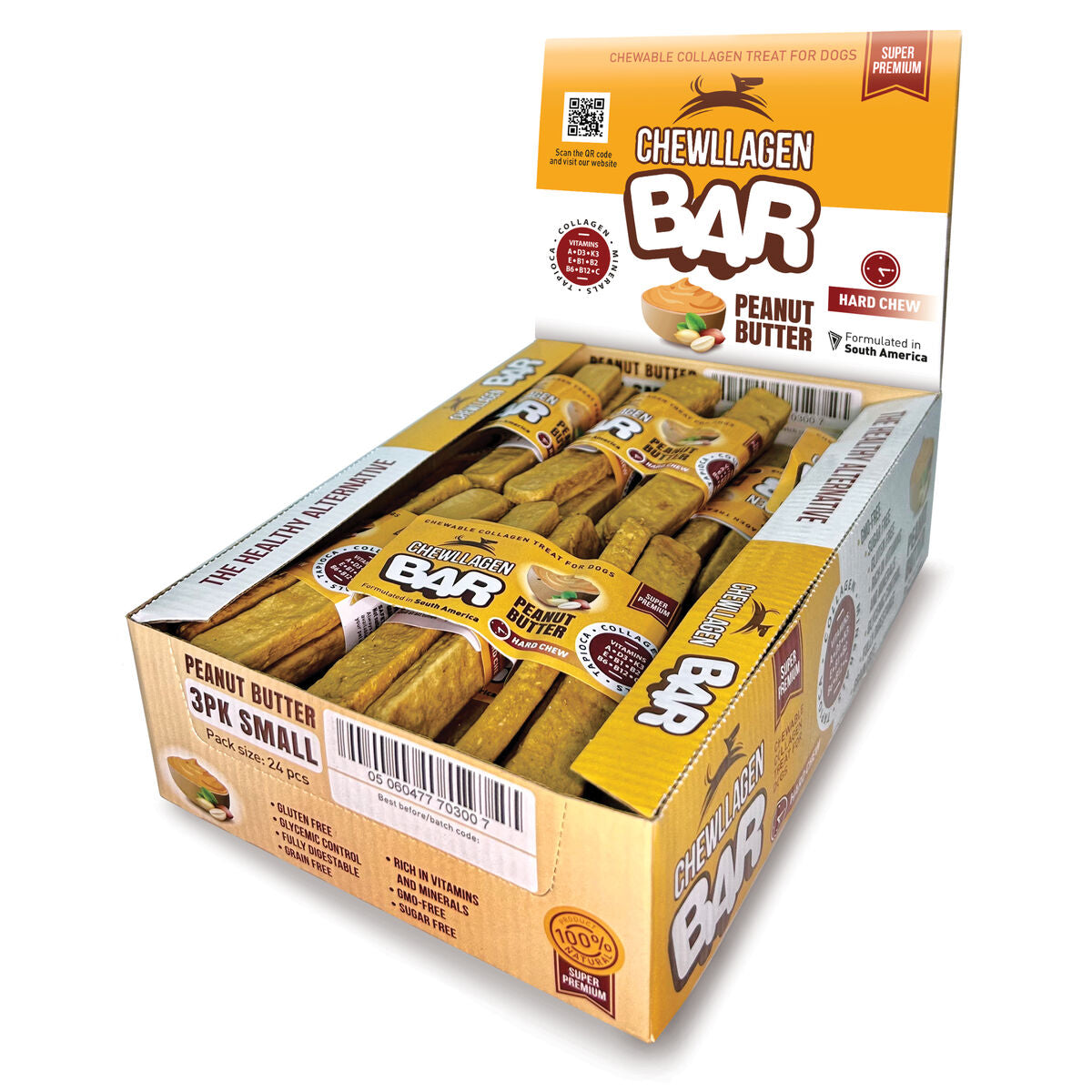 Small bars Chewllagen Peanut butter 72 Pieces-1