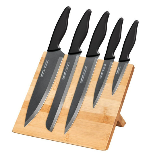 Cutlery Smile SNS-4 Black Grey Wood Stainless steel 5 Pieces-0
