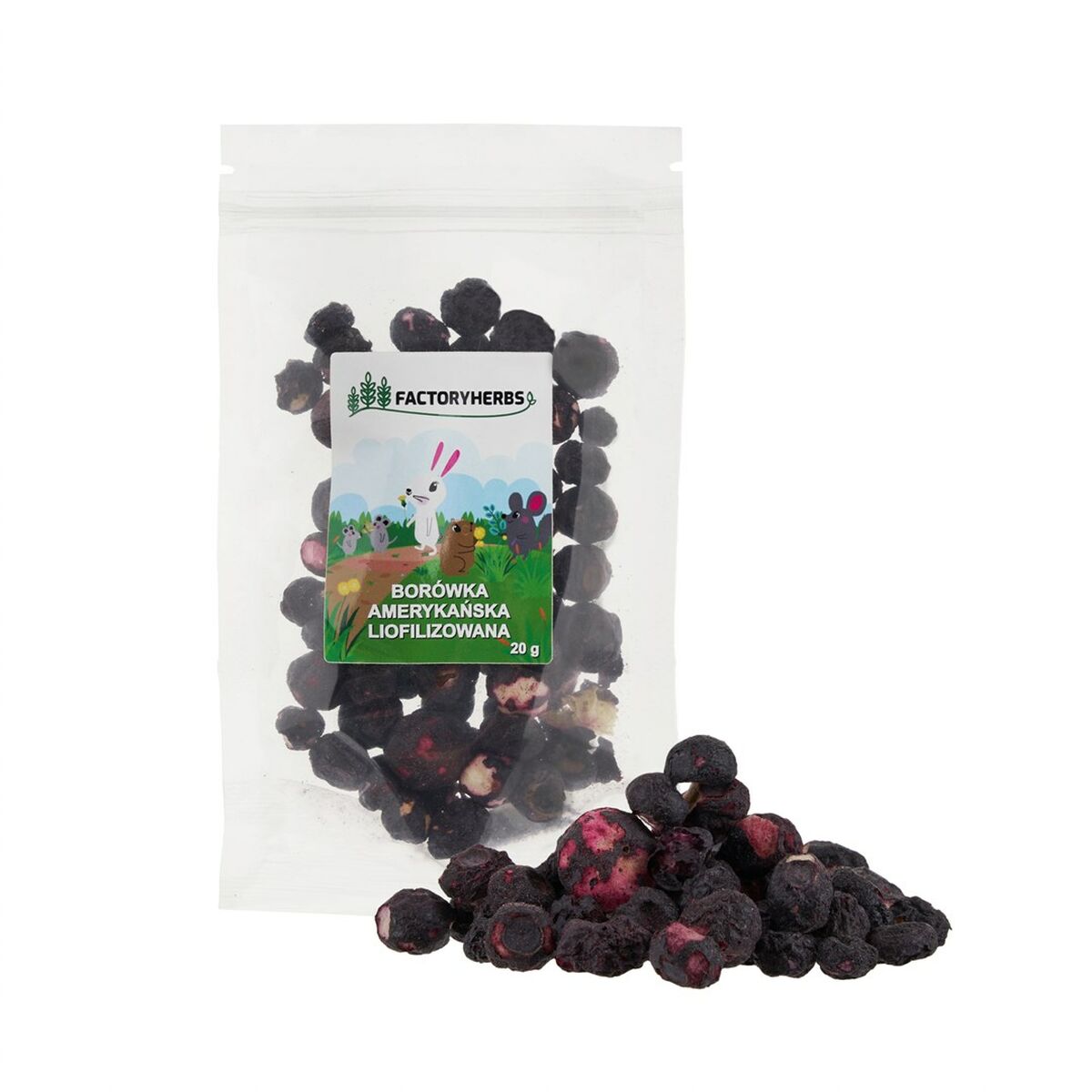 Rabbit Food Factoryherbs Freeze-dried blueberries Chichilla Guinea pig Hamster Rat Mouse Rodents Birds-0