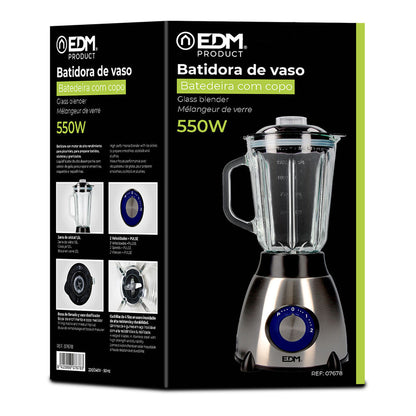 Cup Blender EDM 07678 Black 550 W 1,5 L-2