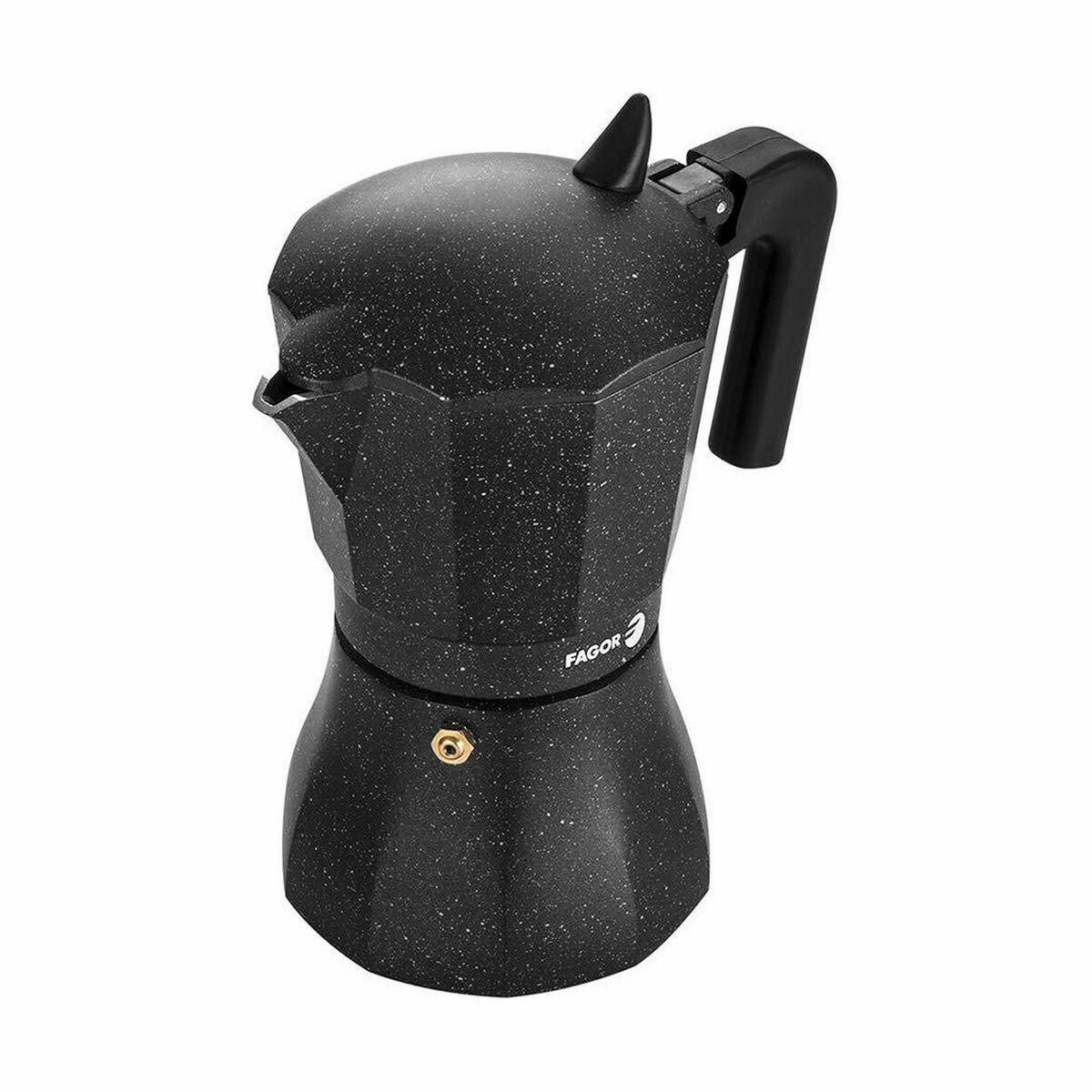 Italian Coffee Pot Fagor TIRAMISU 6 Black Aluminium-22