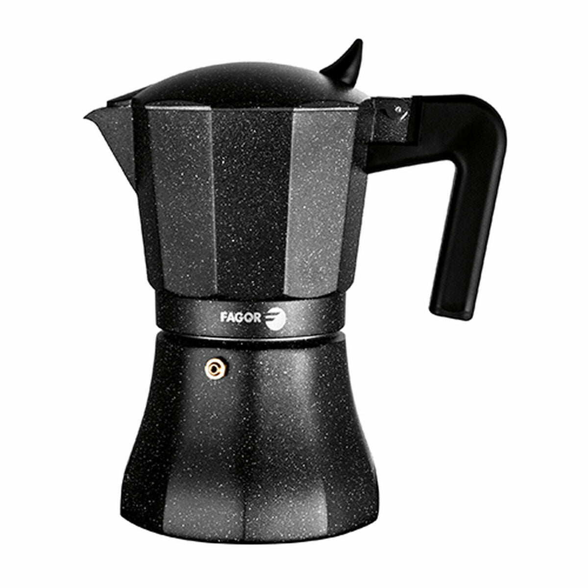 Italian Coffee Pot Fagor TIRAMISU 6 Black Aluminium-0