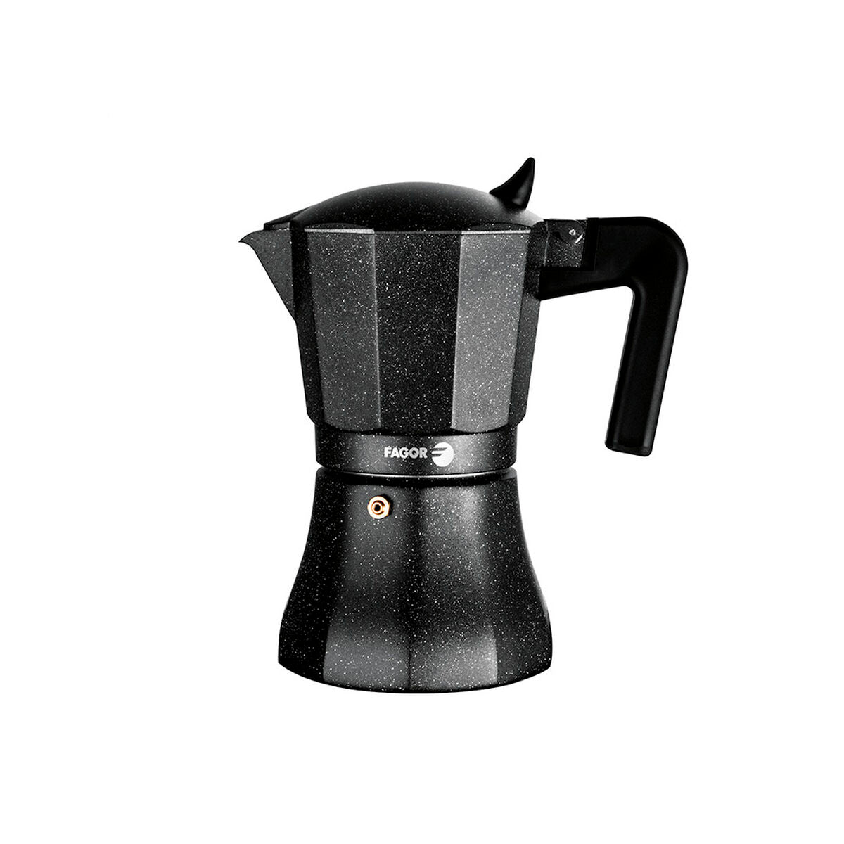 Italian Coffee Pot Fagor TIRAMISU 6 Black Aluminium-6