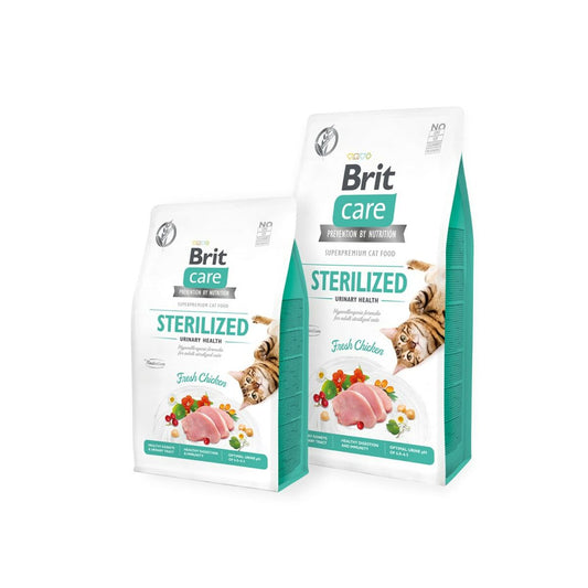 Cat food Brit Care Grain Free Sterilized Urinary Health Adult Chicken 7 kg-0