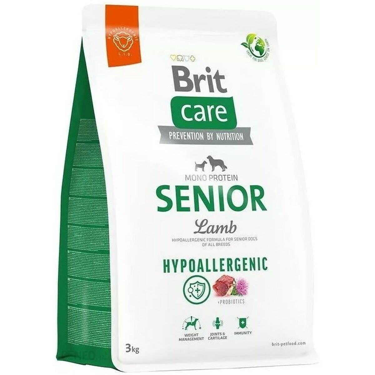 Fodder Brit Hypoallergenic Senior Lamb with rice Lamb 3 Kg Senior 2,3 Kg-0
