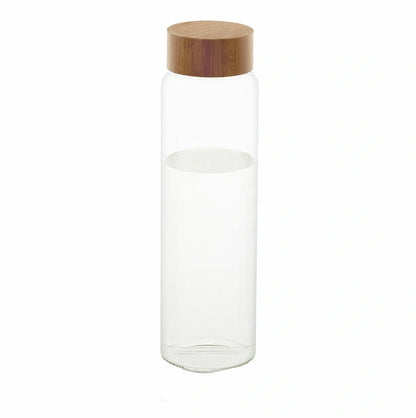 Aaponminimarket Bottle Andrea House ms70099 Glass Bamboo 1 L