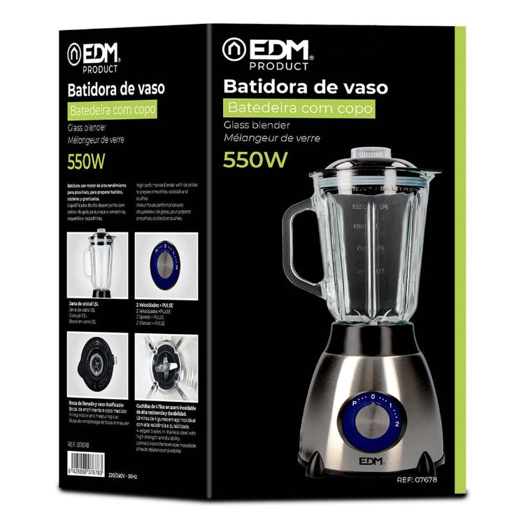 Aaponminimarket Cup Blender EDM 07678 Black 550 W 1,5 L