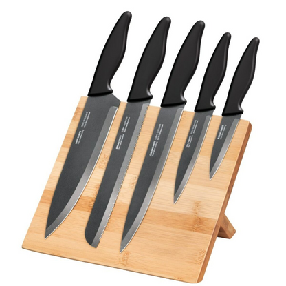 Aaponminimarket Cutlery Smile SNS-4 Black Grey Wood Stainless steel