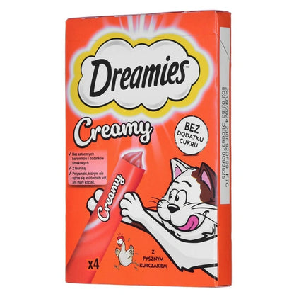Aaponminimarket Snack for Cats Dreamies Creamy 4 x 10 g Chicken