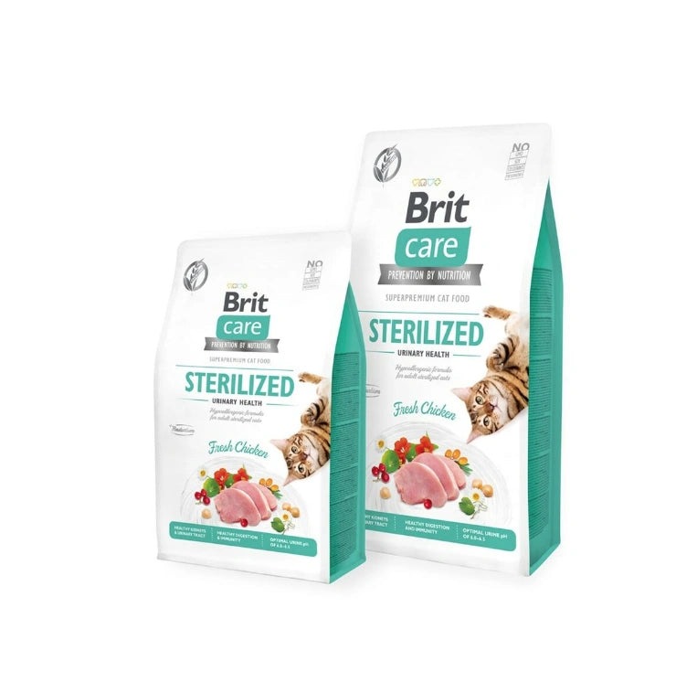 Aaponminimarket Cat food Brit Care Grain Free Sterilized Urinary Health Adult Chicken 7 kg