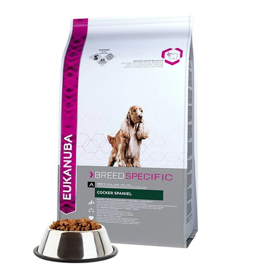 Aaponminimarket Fodder Eukanuba Breed Specific Cocker Spaniel Adult Chicken 7,5 kg