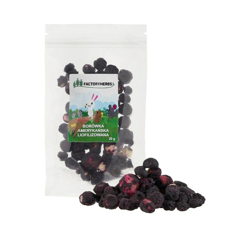 Aaponminimarket Rabbit Food Factoryherbs Freeze-dried blueberries Chichilla Guinea pig Hamster Rat Mouse Rodents Birds