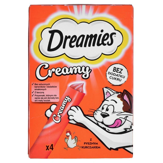 Aaponminimarket Snack for Cats Dreamies Creamy 4 x 10 g Chicken