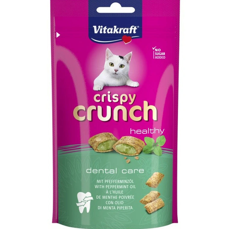 Aaponminimarket Snack for Cats Vitakraft CRISPY CRUNCH Mint Meat Birds 60 g