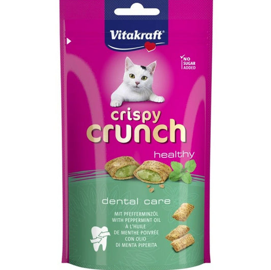 Aaponminimarket Snack for Cats Vitakraft CRISPY CRUNCH Mint Meat Birds 60 g