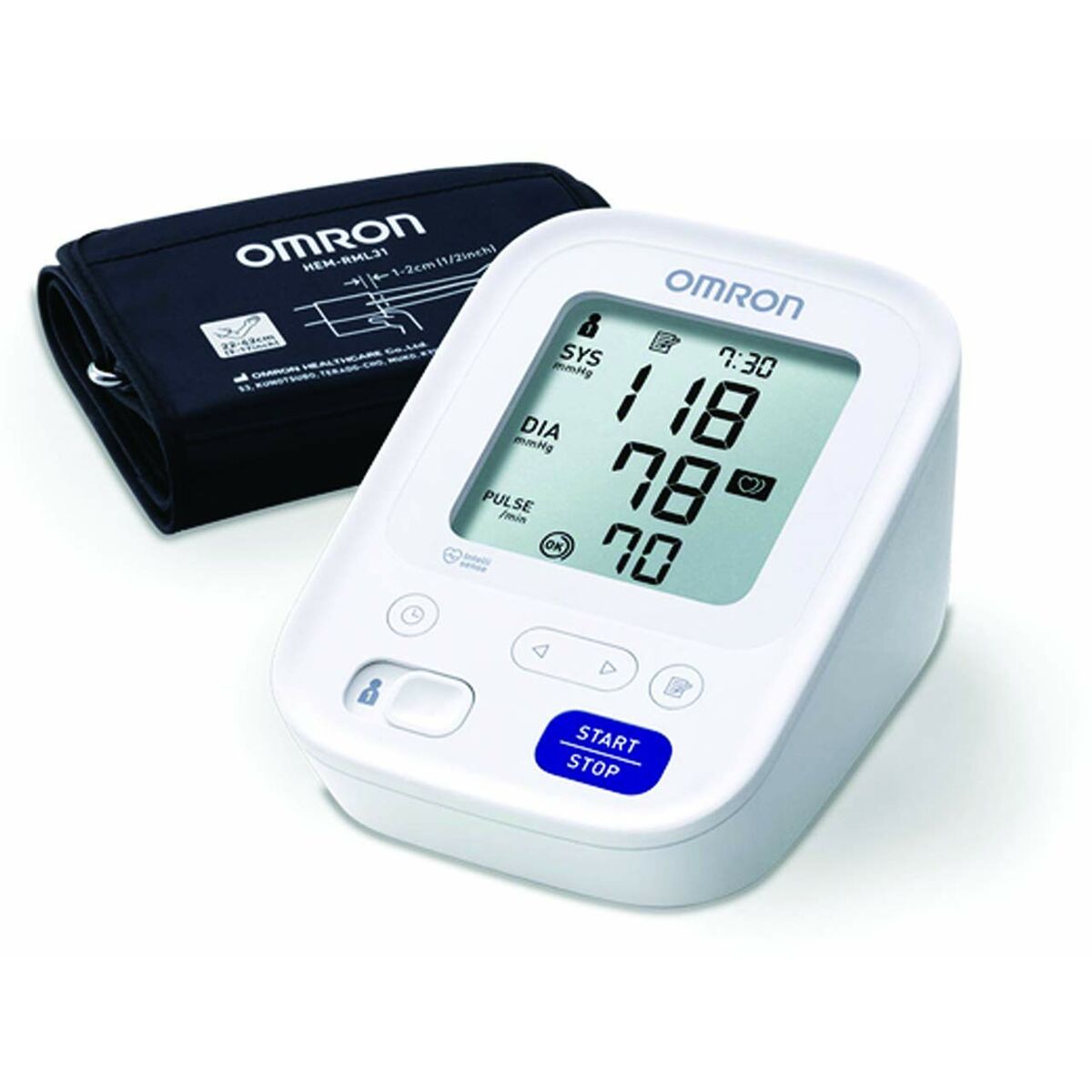 Arm Blood Pressure Monitor Omron HEM - 7154 - E 22 - 42 cm - Aapon Mini Market Ltd