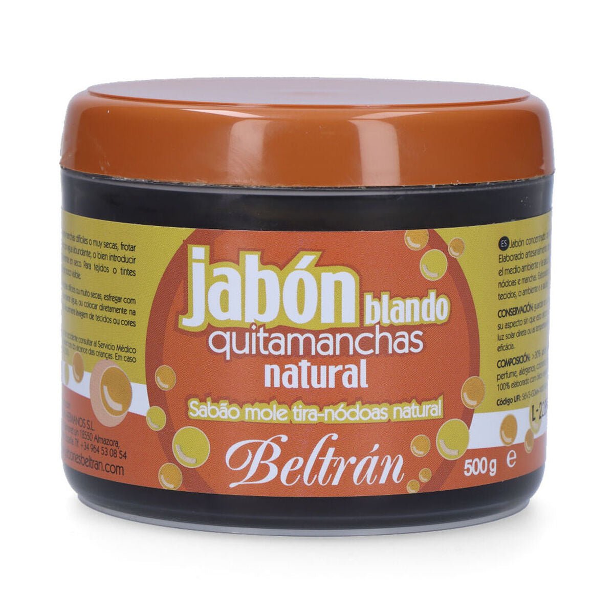 Stain Remover Jabones Beltrán Natural Soap 500 g - Aapon Mini Market Ltd